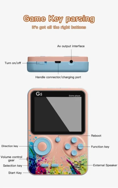 Powerbox Retro Handheld Game Console